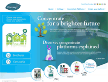 Tablet Screenshot of diverseyconcentrates.com